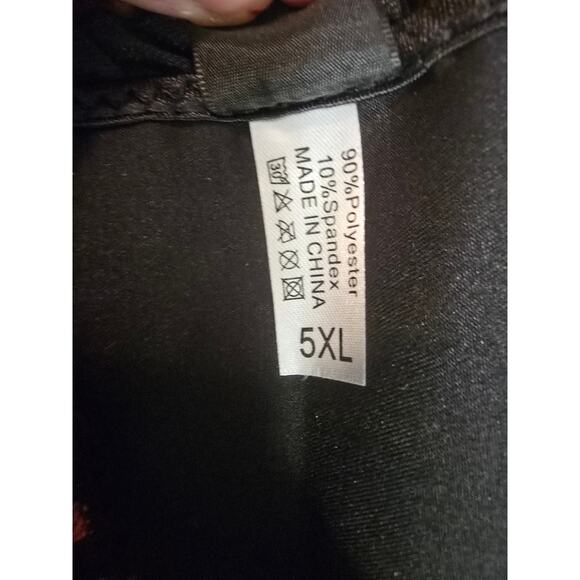 Alivila.Y Fashion Black Lace/ Red Overbust Corset Bustier Top 5xl Runs Small - Picture 6 of 12